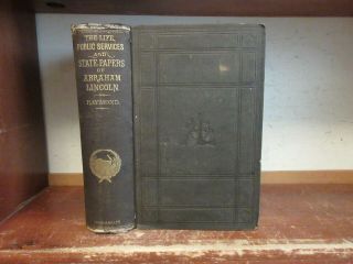 Old Life Of Abraham Lincoln Book 1865 Biography Civil War President 1st Edition