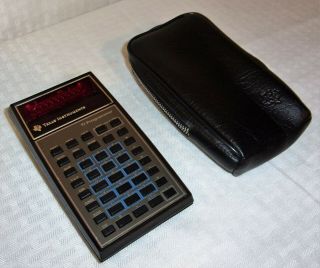 Vintage Texas Instruments Ti Programmer Calculator With Case
