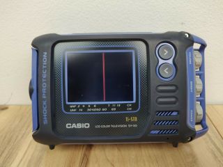 Casio Sy - 30 Lcd Color Television Shock Protection Sy - 30b Splash Proof Powers Up