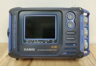 Casio SY - 30 LCD Color Television Shock Protection SY - 30B Splash Proof Powers Up 3