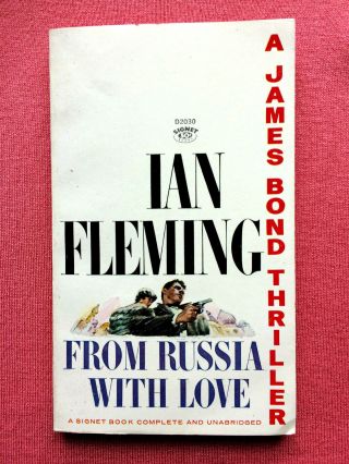 Cool Beach Read:1960 James Bond Pb:ian Fleming " From Russia With Love " Ship