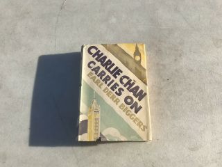 Vintage Earl Derr Biggers Charlie Chan Carriers On Hardcover Book W/ Dust Jacket