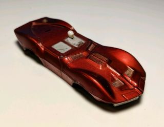Vintage Tyco S Red Chevy Corvette Mako Shark Ho Scale Slot Car Body