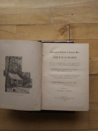 Events In The Life And History Of The Swing Family