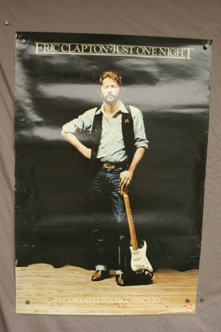 Eric Clapton Just None Night Promo Poster 1980 Rso Records 80 