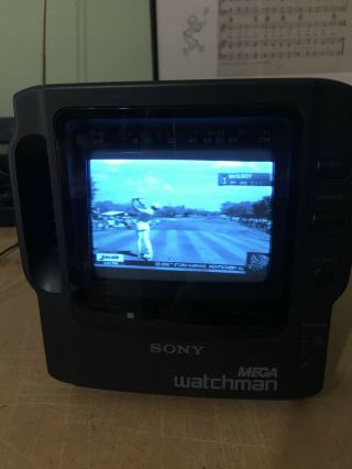 Sony Mega Watchman FD - 525 TV - AM/FM Tuner 3