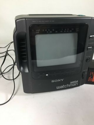 Sony Mega Watchman FD - 525 TV - AM/FM Tuner 5