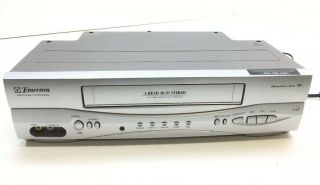 Emerson Ewv603 Vcr Video Cassette Recorder 4 Head Hifi Vhs Player