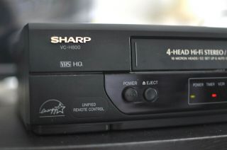 Sharp Vc - H800u Video Cassette Recorder Vhs Vcr Picture