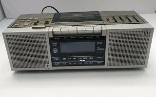 Ge General Electric 7 - 4965a Stereo Fm/am Clock Radio Cassette Player