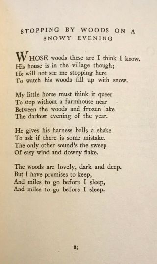 First edition of Robert Frost ' s classic,  HAMPSHIRE.  October 1923 2