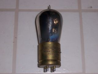 Rca Radiotron Uv 201a Tipped Brass Base Radio Vacuum Tube,