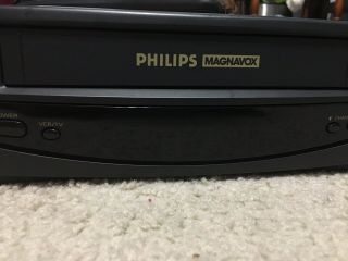 Philips Magnavox VCR Plus 4 Head VRZ242AT22 VCR VHS Recorder W/ Remote 4