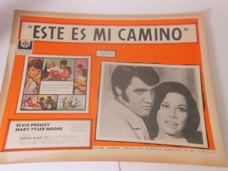 Vintage Elvis Lobby Card Mexico Change Of Habit Estate Find