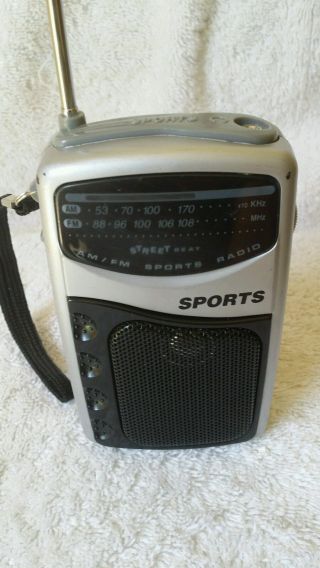 Vintage Street Beat Am/fm Personal/sports Radio,  Model Pr - 35m.  Cubicle,  Office.