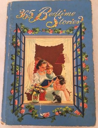 365 Bedtime Stories Janet Robson 1944 Hardcover Childrens Book Vintage Whitman