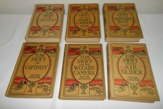 Vintage Tom Swift Book Set Of 6,  Victor Appleton 1910 - 1913