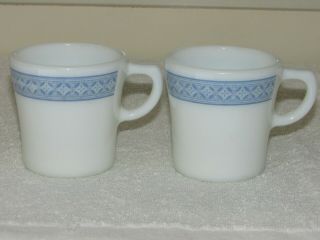2 Vintage Pyrex Tableware 709 Mugs Or Cups