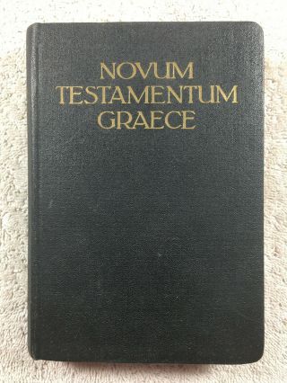 19?? Novum Testamentum Graece Testament Greek German Interlinear Bible Maps