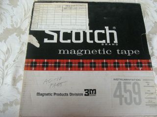 Unusual Scotch 14 " Reel With 1/2 " Tape At Cape Canaveral & Nasa Dated 1966