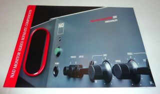 Nad Monitor Series Audio Components Brochure (12 Pages) Scarce Item