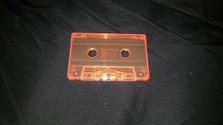 Cassette Deck Speed Calibration Test Tape Neon Orange