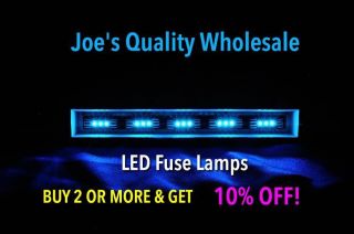(7) - BUY (8) LED FUSE LAMPS 8V/BLUE/WHITE/DIAL/2240 2245 2250 2252 2385 - Marantz 2