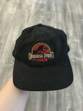 1997 Jurassic Park The Ride Universal Studios Vintage Baseball Hat Snapback