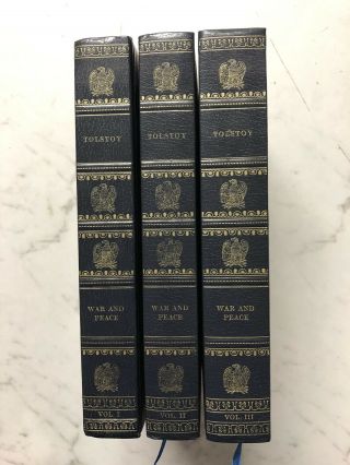 Tolstoy War And Peace Vol 1 - 3 Hard Cover Heron Books