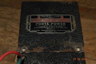 rare GTC general transformer company porta power for battery radios model C 2