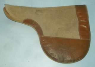 Vintage Felt W/ Leather Race Horse Exercise Saddle Pad Blanket Tack