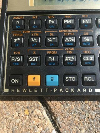 Hewlett Packard HP 12C Financial Calculator with Case and Battery 5