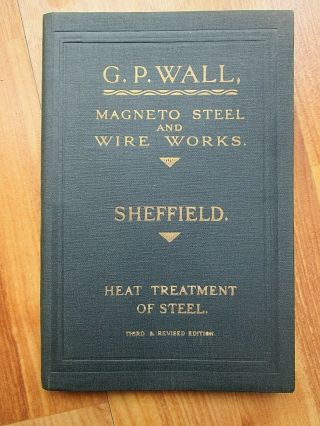 G P Wall Magneto Steel Wire Engineering Handbook Sales Book 1920 