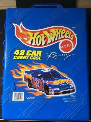 Vintage 1999 Mattel Hot Wheels - 48 Car Carry Case