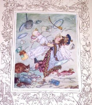 1921 SONGS from ALICE in WONDERLAND,  12 FOLKARD FULL COLOR PLATES FIRST PRINTING 5