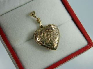 Vintage Gold Filled Heart Locket Pendant/charm