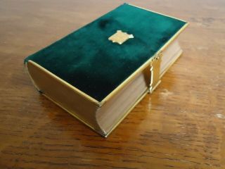 1850 Book Of Church Services Eyre And Spottiswode Brass Clasp Velvet Cover