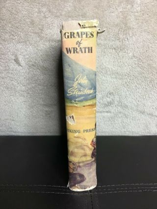 The Grapes of Wrath John Steinbeck 1939 first edition Sep 1940 13th printing 2