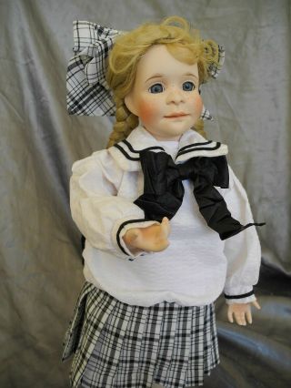 Madame Alexander " Pollyanna " Collectible Doll Bisque Porcelain Disney Vintage