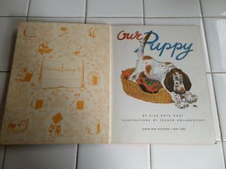 Our Puppy,  A Little Golden Book,  1948 (VINTAGE BROWN BINDING; Children ' s) 3