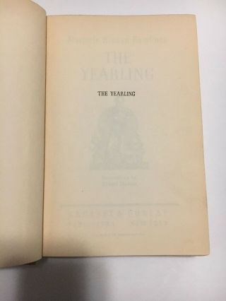 Vintage Book.  - The Yearling,  by Marjorie Kinnan Rawlings,  1938 5