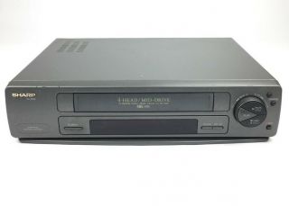 Sharp Vc - A542u 4 - Head Vcr Video Cassette Recorder Vhs Player