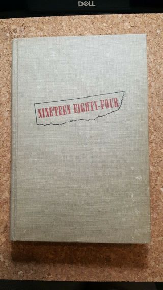 Nineteen Eighty - Four Harcourt Brace York Kingsport Press George Orwell Hb