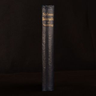 1853 The History And Fate Of Sacrilege Sir Henry Spelman Second Edition Uncommon