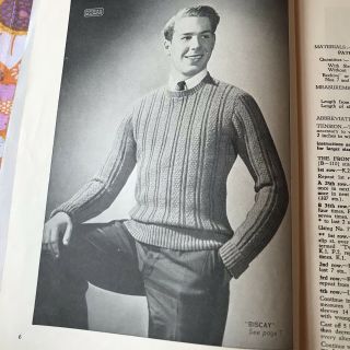 No.  260 PATONS KNITTING PATTERN BOOK Vintage 1930s 1940s Men’s Jumpers 4