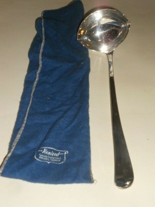 S & G England Vintage 13 " Silver Plated Soup Or Punch Ladle