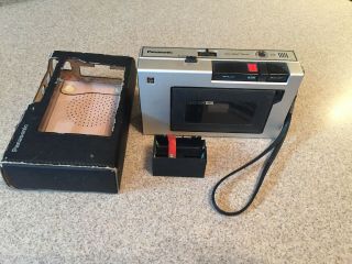 Vintage Cassette Player Recorder Panasonic RQ - 212S CASE Portable PARTS REPAIR 2