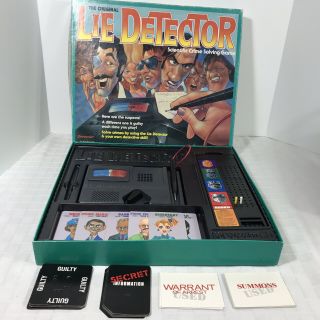 Pressman Lie Detector Game 1987 Vintage NOT complete 2