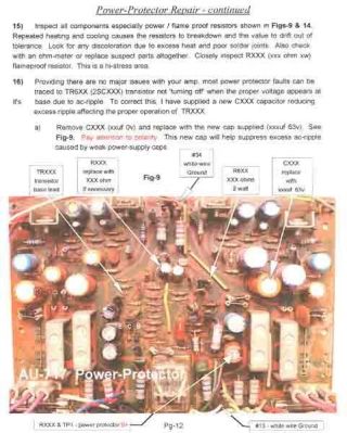 SANSUI AU - 517 717 Amp Power - Protector Repair,  Parts & EZ to Follow Instructions 4