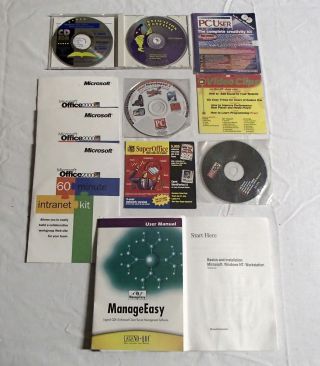 Windows Vintage Software Cds & Manuals &